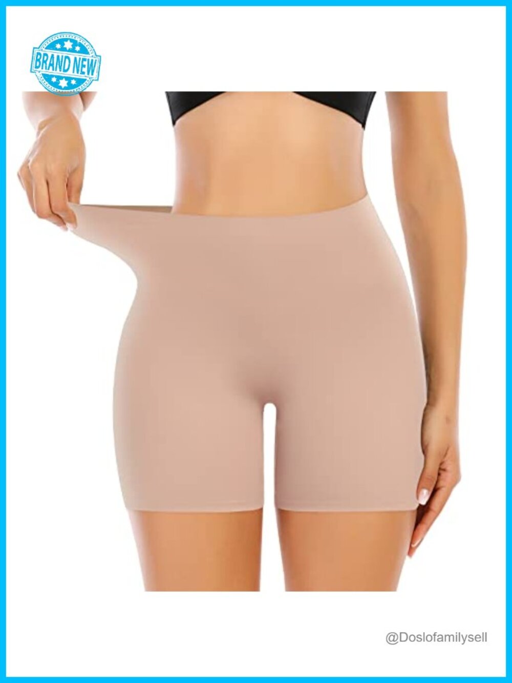 Seamless Shaping Boyshorts Tummy Control Slip Shorts Under Dress